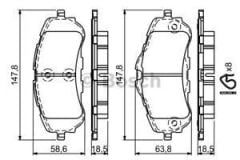 Bosch 986494714 Fren Balatası Ön 308 13-