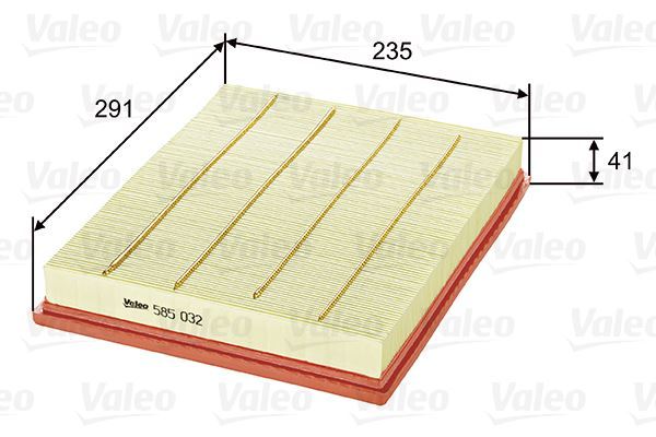 Valeo 585032 Hava Filtresi Opel Astra G-Coupe 1.7 Dtı