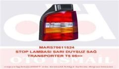 Mars 611524 Stop Lambası Sağ Transporter T5 2003 Sonrası Duysuz Sarı Kırmı