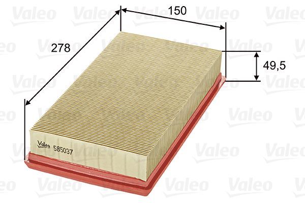 Valeo 585037 Hava Filtresi Renault Clıo Iı 1.9 D