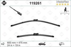 Valeo 119303 Cam Silgi Süpürgesı Fabıa 2007 Sonrası Flat Blade X2 530 + 53