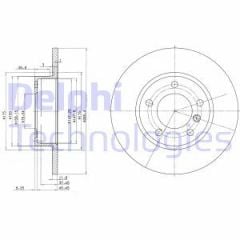 Delphi Bg2622 Fren Diski Tk Bmw 316 318 Z3 04/91- On