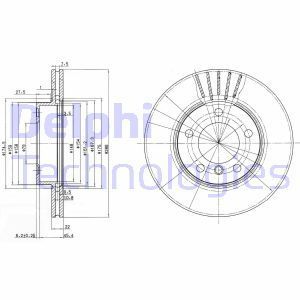 Delphi Bg2623C Fren Diski Takım Boyalı Bmw