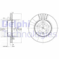 Delphi Bg2623C Fren Diski Takım Boyalı Bmw