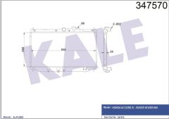 Kale 347570 Radyatör Accord 90-