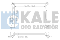 Kale 358600 Radyatör İ20 1.4 2008 Sonrası Al Pl Brz 500X388X16