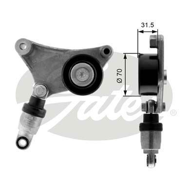 Gates T38216 V Kayış Gergi Rulmanı Avensıs Amortisörlu