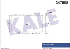 Kale 347595 Radyatör Otomatik Accord 2008 Sonrası 19010-R40 A51