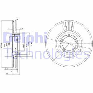 Delphi Bg2663 Fren Diski Ön Transıt T15 94-00 Havalı 270Mm