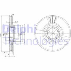 Delphi Bg2663 Fren Diski Ön Transıt T15 94-00 Havalı 270Mm