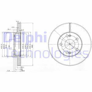 Delphi Bg2695 Fren Diski Ön Safrane 92-96 2.0 16V 2.5 Dt Havalı 2