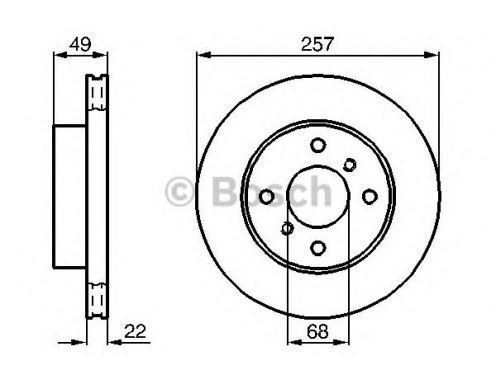 Bosch 986478567 Ön Fren Aynası Nıssan Almera Iı 00-Prımera (90-96