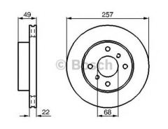 Bosch 986478567 Ön Fren Aynası Nıssan Almera Iı 00-Prımera (90-96