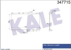 Kale 347715 Radyatör Al/Pl/Brz Cr-V Iı-Element Mt