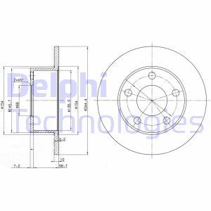 Delphi Bg2746 Fren Diski Arka A6 1997-2005 Düz 245Mm