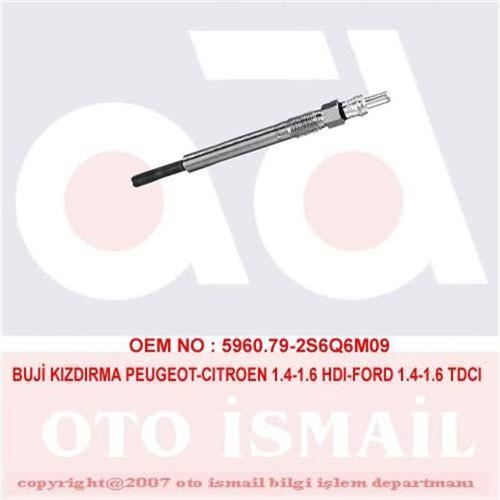 Bosch 250204002 Isıtma Kızdırma Bujisi 206 207 307 Partner / C2 C