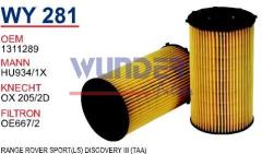 WUNDER WY281 YAĞ FİLTRESİ - RANGE ROVER SPORT(LS) DISCOVERY III (