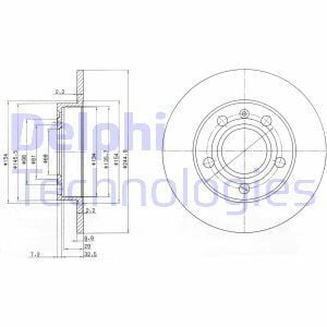 Delphi Bg2753C Fren Diski Ön Passat(96-11.00) A4(94-00) A8(96-10)