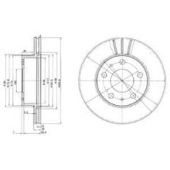 Delphi Bg2847 Fren Diski Ön Ducato 94-16 / Boxer 94-16 / Jumper 9