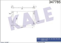 Kale 347785 Radyatör Mekanık İ30 Ceed Ceratoâ  1.4 1.6Â   2012 Sonrası 2531