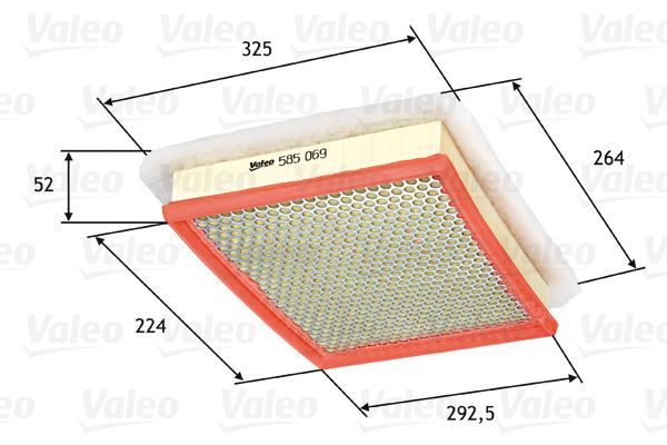 Valeo 585069 Hava Filtresi Opel Zafıra B 1.9 Cdtı