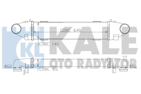 Kale 347800 Turbo Radyatörü 250 350C 180C 250C 320C 350 626X142X6