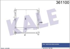 Kale 361100 Su Radyatörü Mercedes M Serısı W163 00-05 Brazıng 610