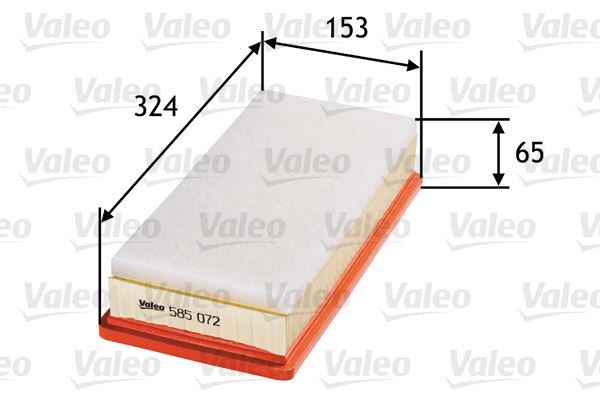 Valeo 585072 Hava Filtresi Peugeot 407-407 Coupe 2.0 Hdı 135 Fap