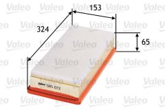 Valeo 585072 Hava Filtresi Peugeot 407-407 Coupe 2.0 Hdı 135 Fap