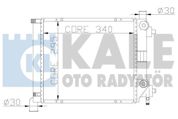 Kale 361200 Su Radyatörü Mercedes W124 201 83-93 295X338X40