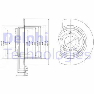 Delphi Bg3044 Fren Diski Tk Bmw 520 523 525 1995 Sonrası Arka