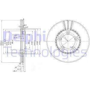 Delphi Bg3071 Fren Diski Ön H100 Mınıbüs 94-08 Kamyonet 1997-2003 Tak