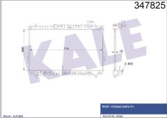 Kale 347825 Radyatör Otomatik Santafe 2001 Sonrası 25310-26000
