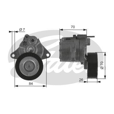 Gates T38415 V Kayış Gergi Rulmanı Mercedes W202 W203 W204 W210 W