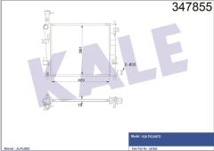 Kale 347855 Radyatör Al/Pl/Brz Pıcanto 2011 Mt
