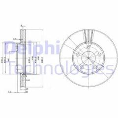 Delphi Bg3199 Fren Diski Ön Passat B5 1996 Sonrası Havalı 282Mm