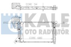 Kale 0915021Ab Su Radyatörü Sprınter 2000 Sonrası Mt 411 413 416 616 Cdı 6