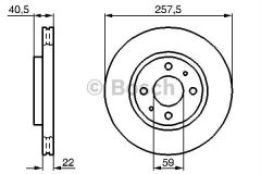 Bosch 986478639 Fren Diski Ön 500 2007 Sonrası Lınea 2007 Sonrası Doblo 2001 Sonrası Fıorıno