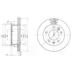 Delphi Bg3236 Fren Diski Ön Lt28-35 96-06 Lt28-46 96-06 / Sprınte