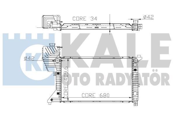 Kale 0915041Ab Su Radyatörü Sprınter 95-00 312 412D Nac 680X409X4