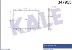 Kale 347955 Radyatör Al/Pl/Brz L200 Mt