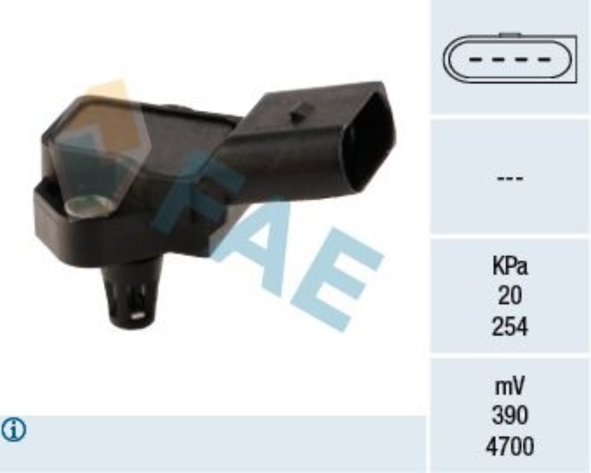 Fae 15037 Basınç Sensörü Vw T5,Golfv 1.9Tdi Polo 1.4 Tdi