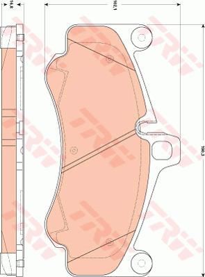 Trw Gdb1863 Fren Balatası Ön 190Mm Porsche 911 2009 Sonrası Tamir Takım Ki