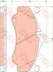 Trw Gdb1863 Fren Balatası Ön 190Mm Porsche 911 2009 Sonrası Tamir Takım Ki