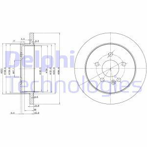 Delphi Bg3398 Fren Diski Arka Mercedes M Serisi W163