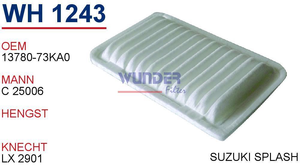 WUNDER WH1243 HAVA  FİLTRESİ - SUZUKİ SPLASH