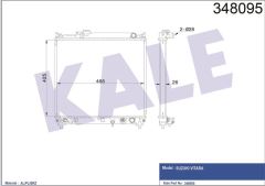 Kale 348095 Radyatör Al/Pl/Brz Vıtara At