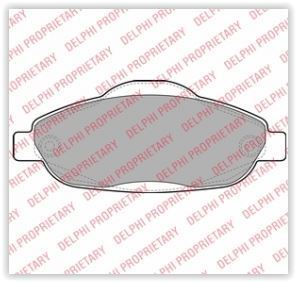 Delphi Lp2070 Fren Balatası Ön 308 2007 Sonrası 3008 09-