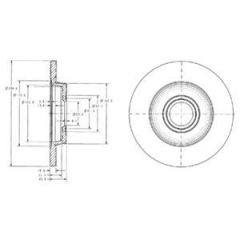 Delphi Bg3416 Fren Diski Arka Transporter T4 T4 1997-2003 Düz 280Mm 5