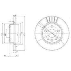 Delphi Bg3417 Fren Diski Ön Transporter T4 96-03 Havalı 280Mm